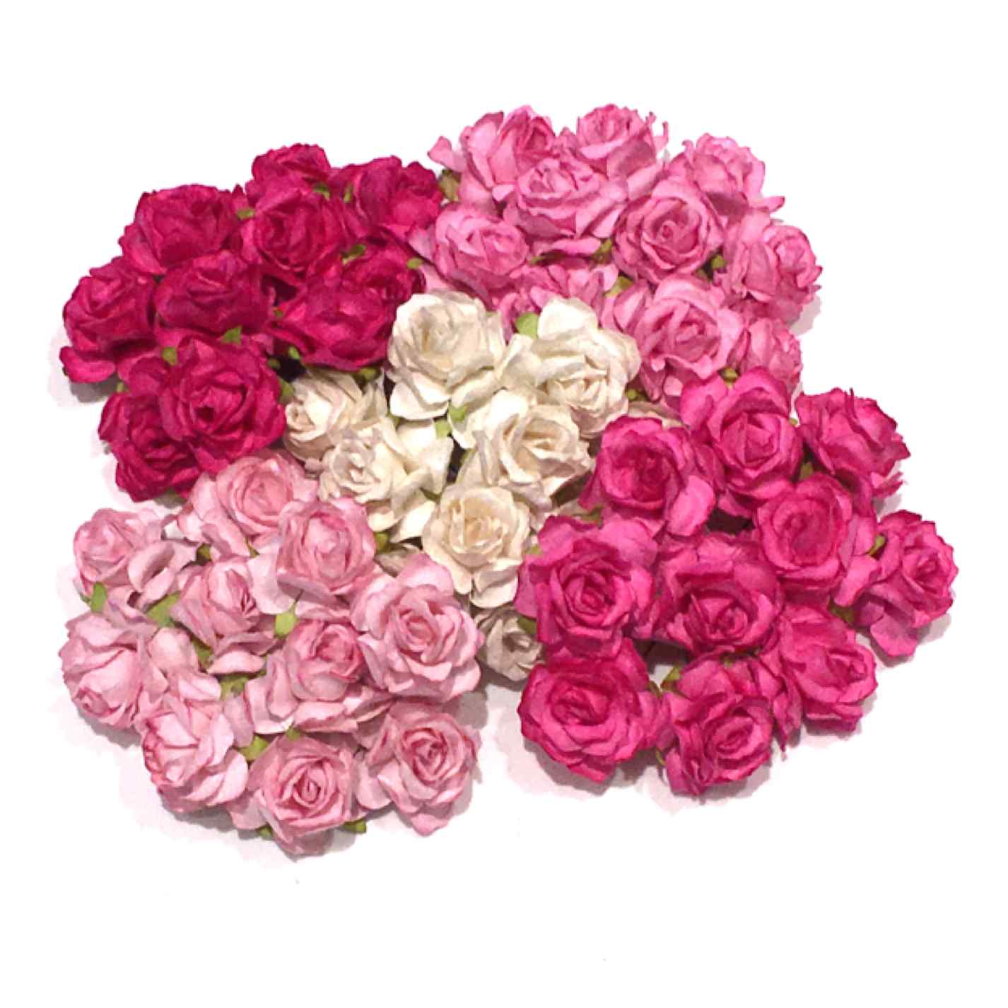 Bulk Buy Shades Of Pink Classic Mulberry Paper Roses Cr053