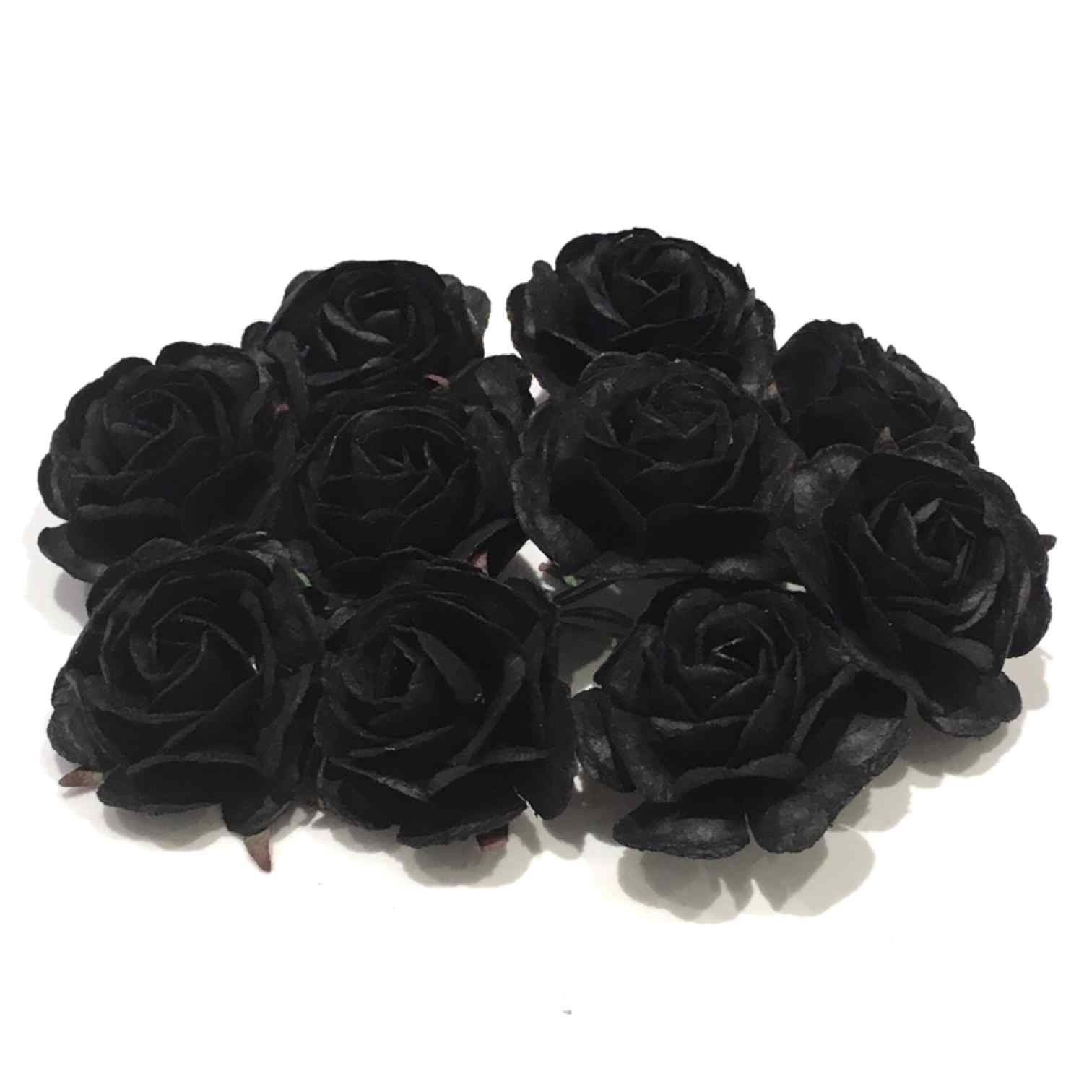 Black Heritage Mulberry Paper Roses HR009