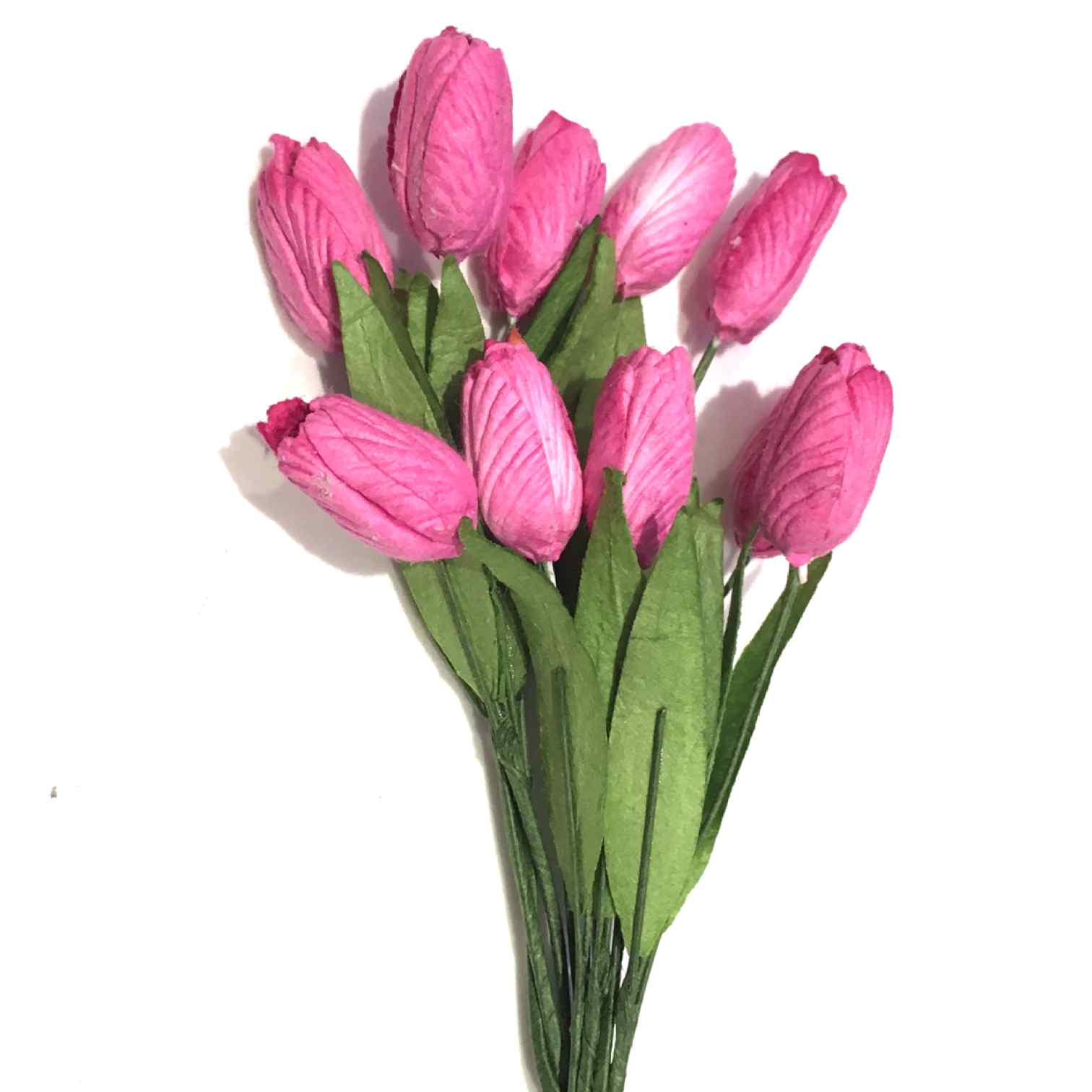 Deep Pink Mulberry Paper Tulips Tul005