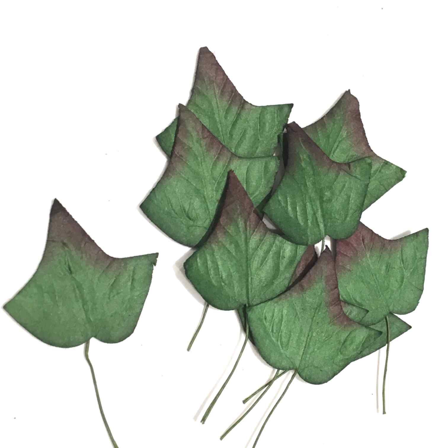 Ivy Mulberry Paper Leaves Dark Green Leaf17