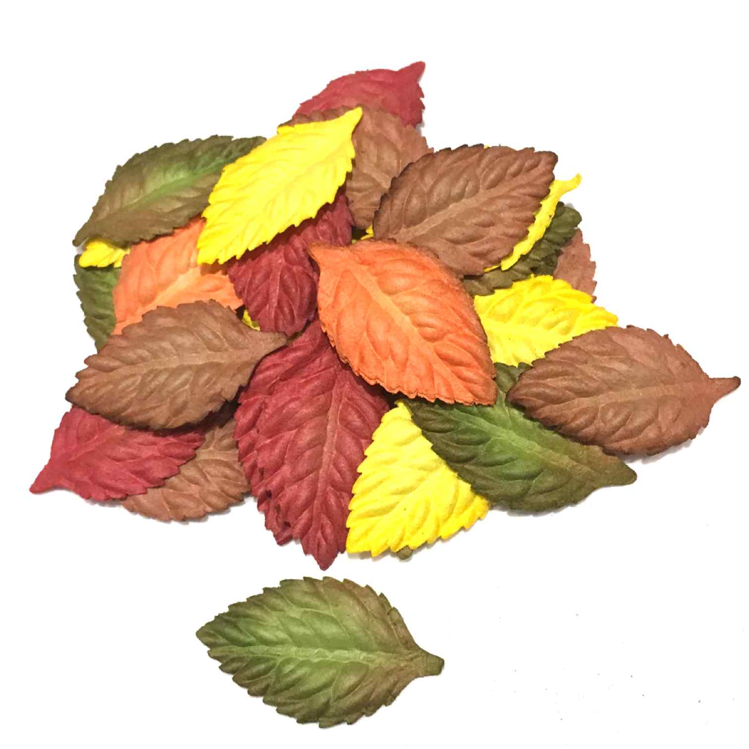 Fall Mix Large Mulberry Paper Leaves Leaf26