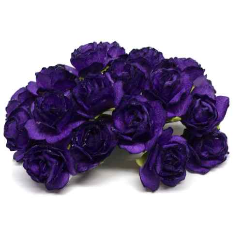 Cadbury Purple Classic Mulberry Paper Roses Cr047